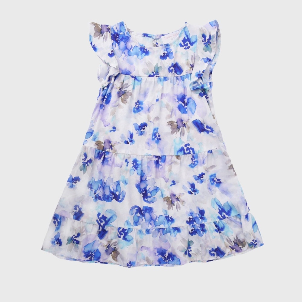 BELLA DAHL Girls' Tiered Ruffle Dress